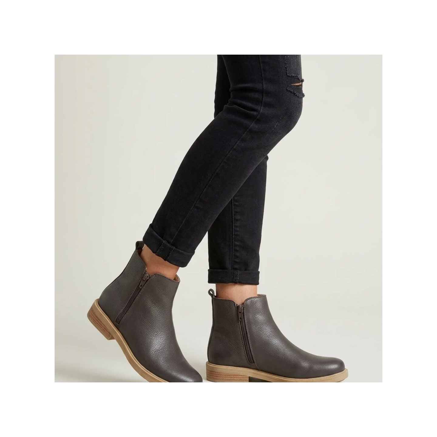 Botas cortas de cuero