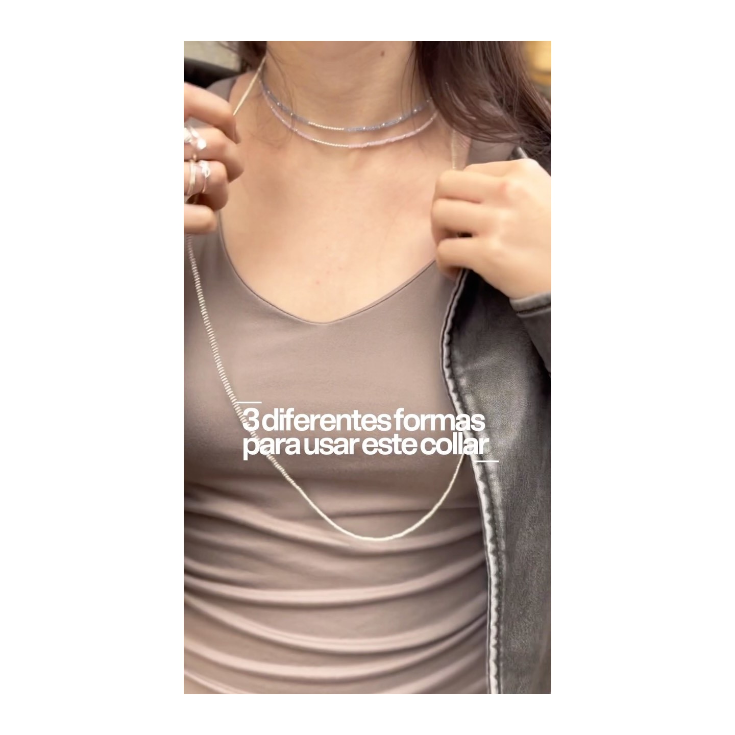 Collares con piedras