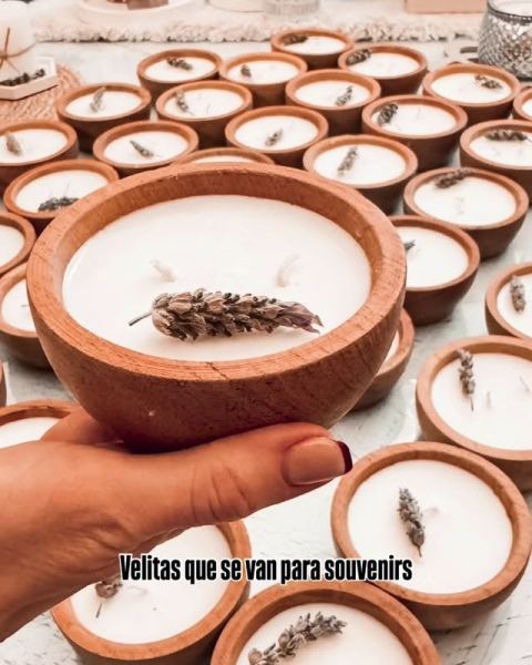 Velas de molde de cera de soja