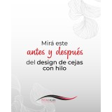Diseño de cejas con hilo