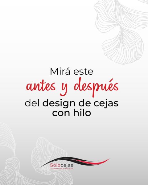 Diseño de cejas con hilo