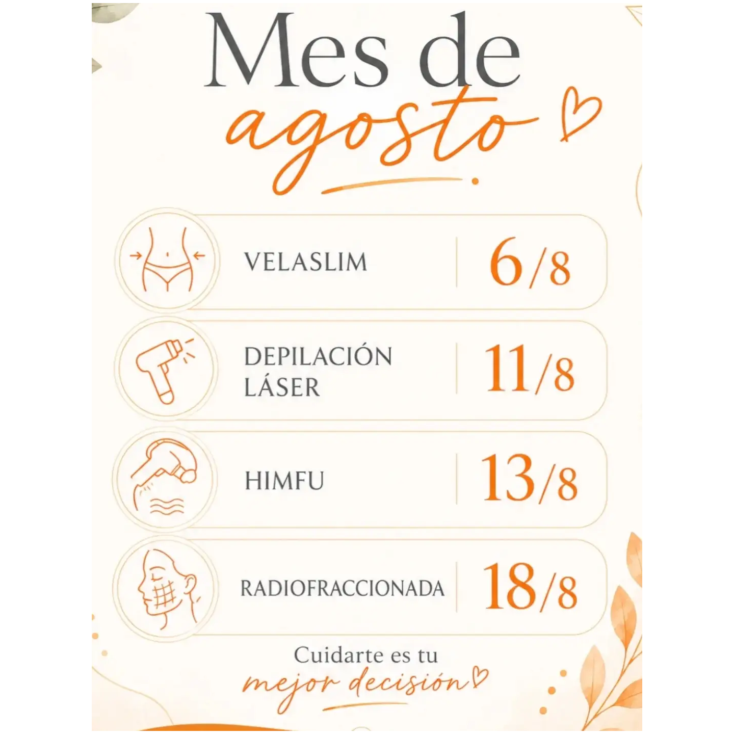 Tratamientos corporales y faciales