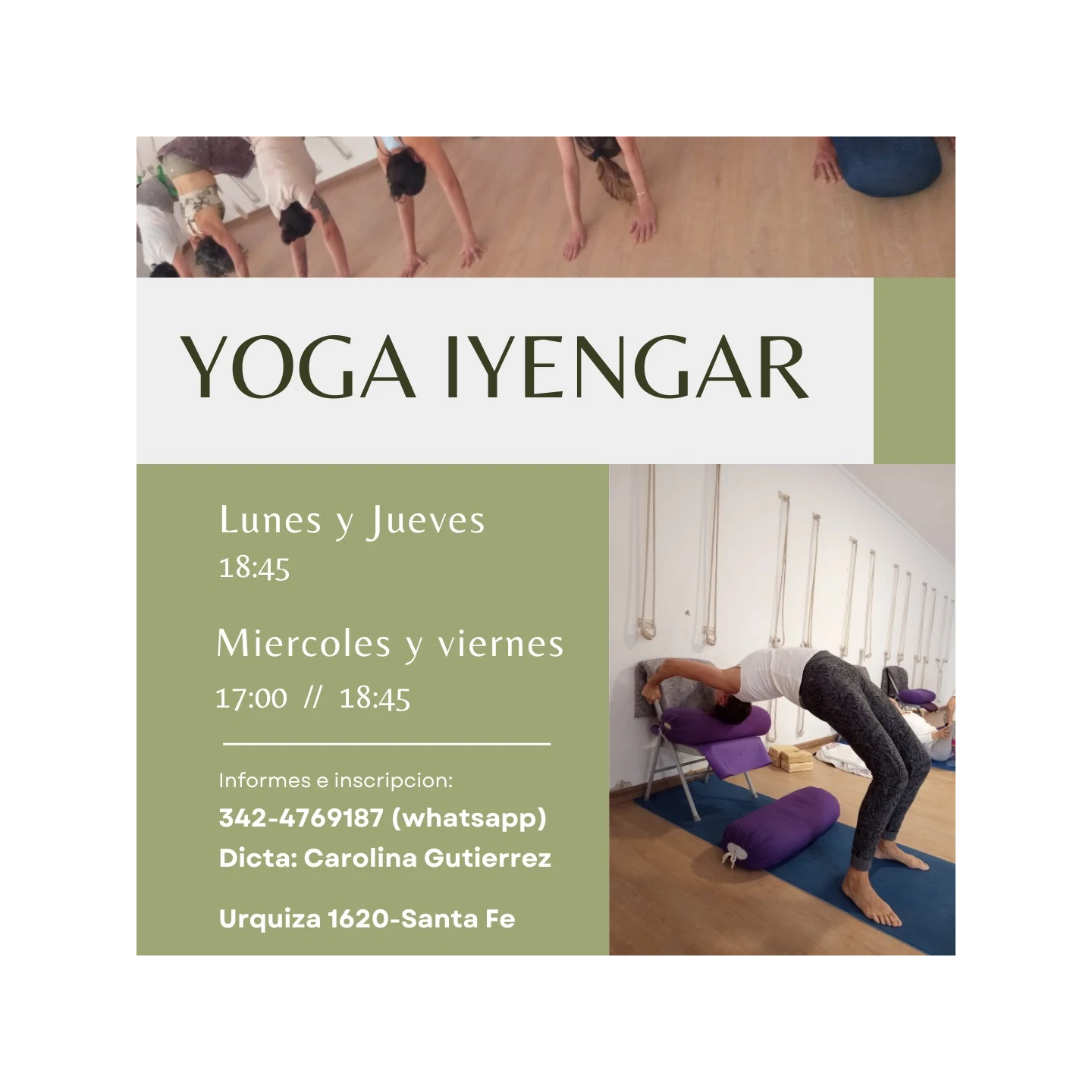 Clases de Yoga Iyengar