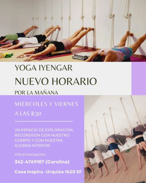 Yoga Iyengar por la mañana
