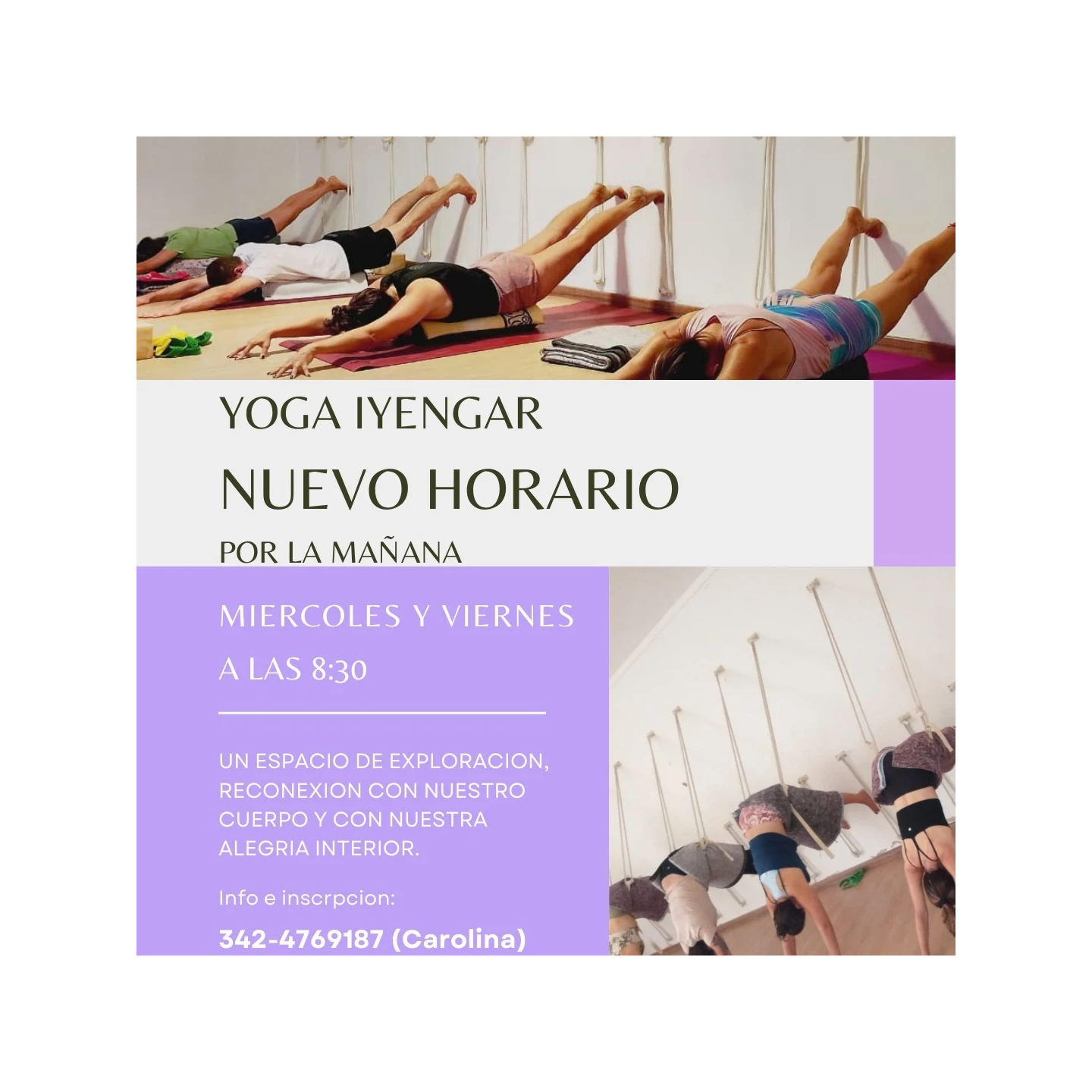 Yoga Iyengar por la mañana