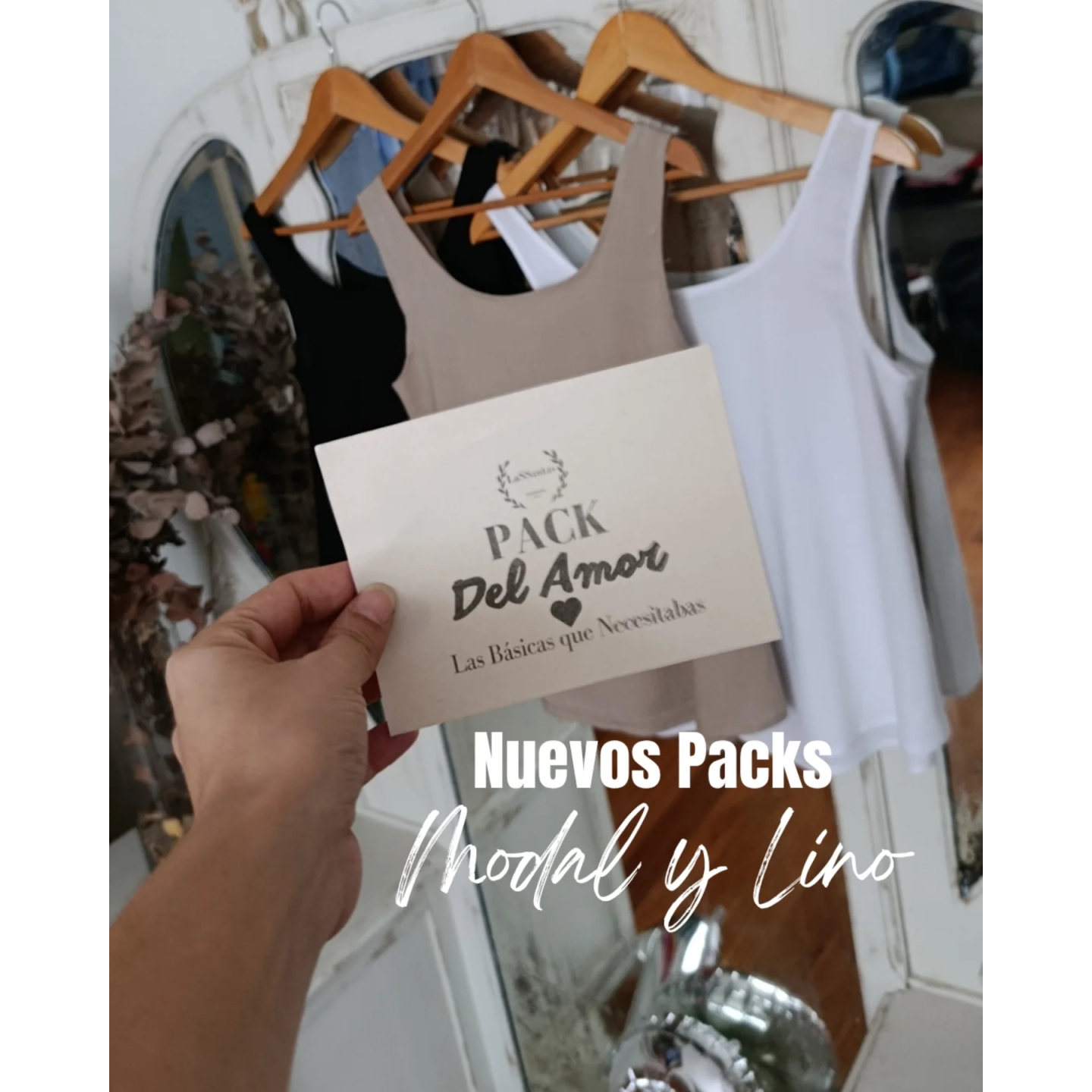 Packs de musculosas de modal y lino