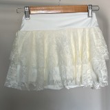 Pollera con short debajo