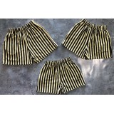 Shorts rústicos y rayados
