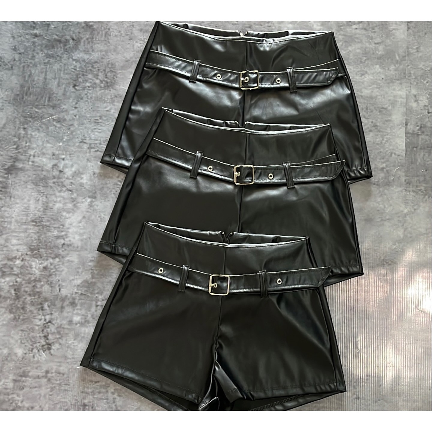 Shorts de cuero