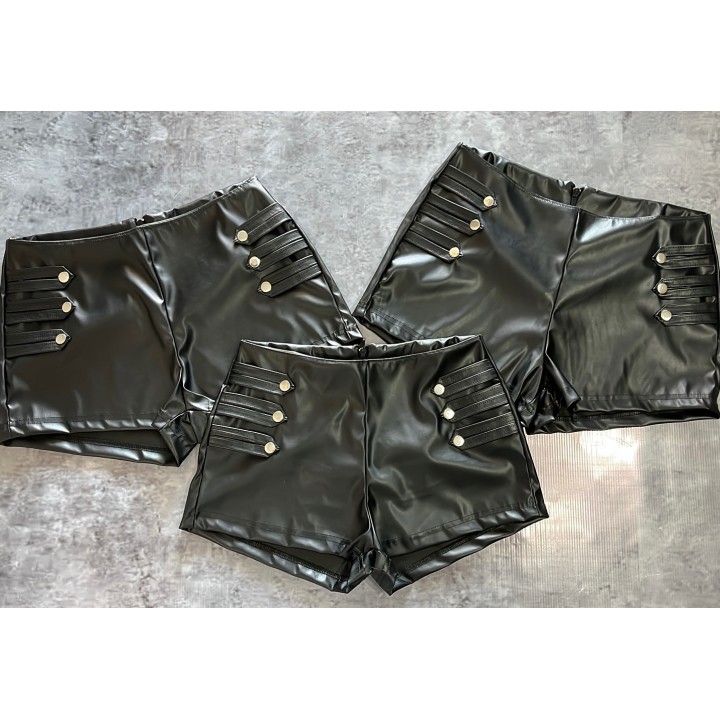 Shorts de cuero