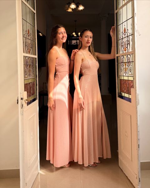Vestidos de fiesta en tonos pastel