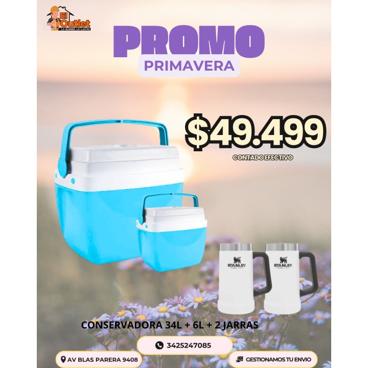 Promo conservadora 34 L + 6 L + 2 jarras