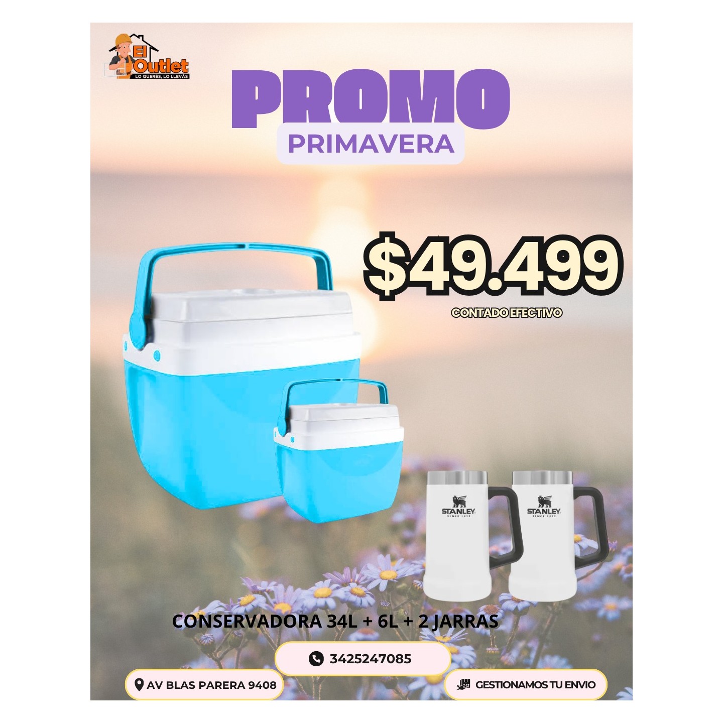Promo conservadora 34 L + 6 L + 2 jarras