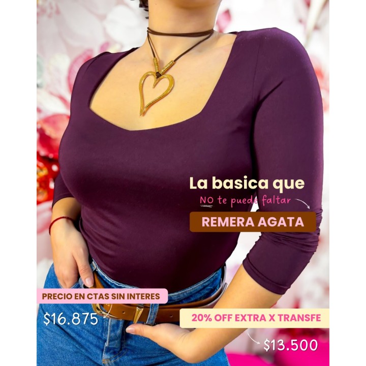 Remera básica Ágata