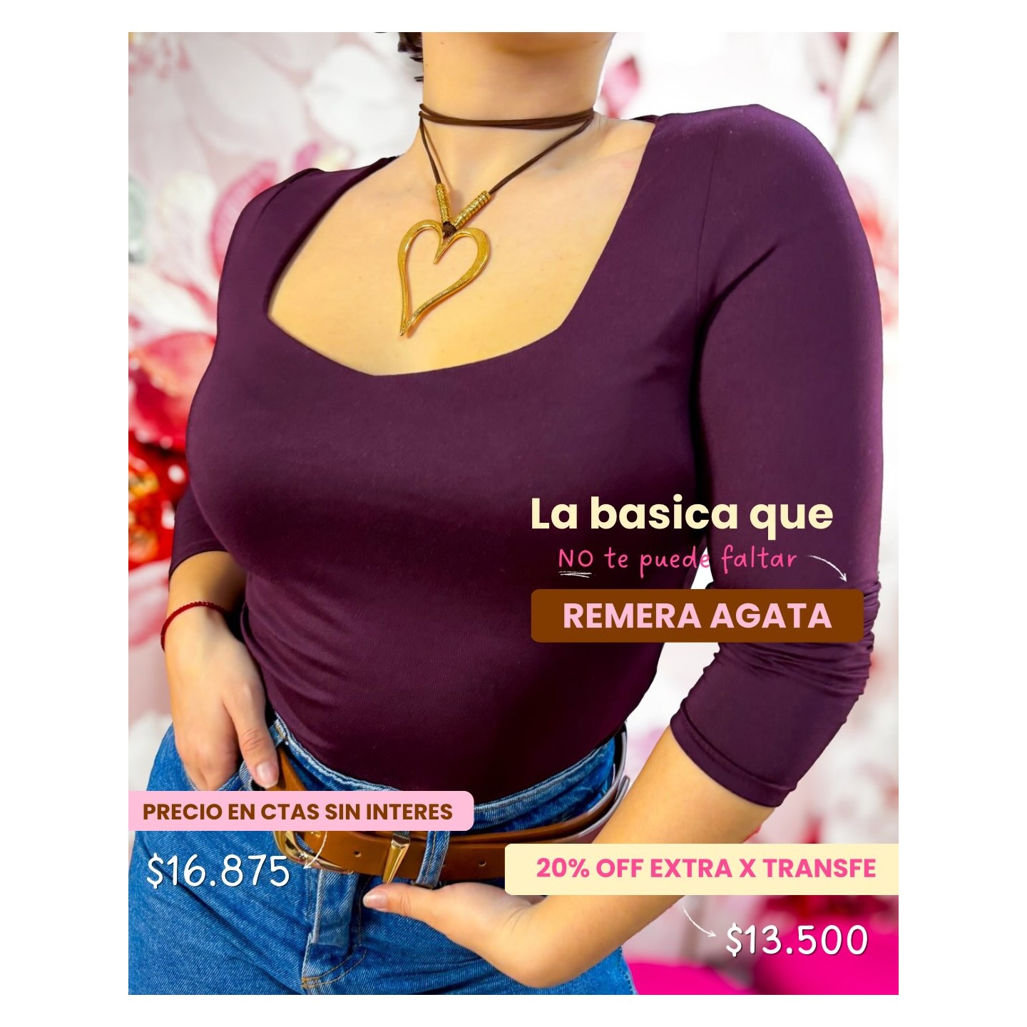 Remera básica Ágata