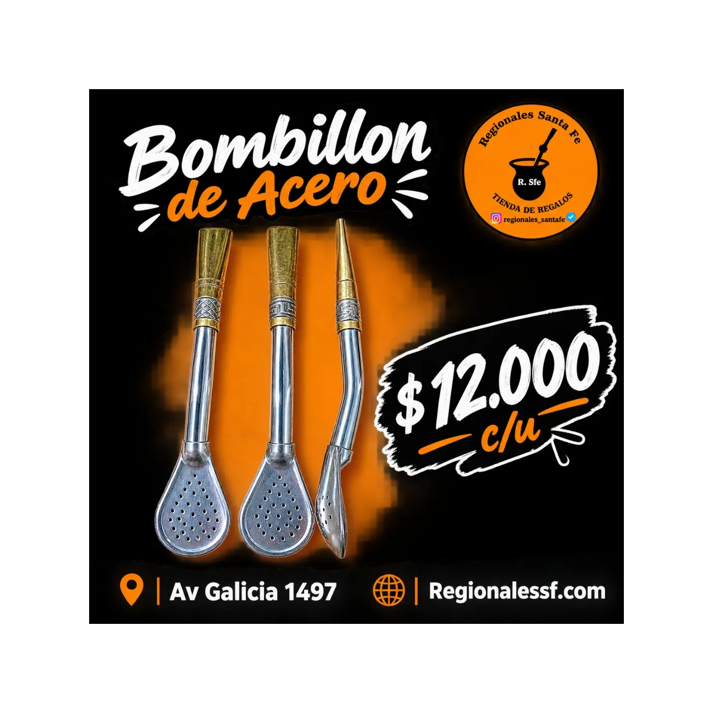 Bombillón de acero