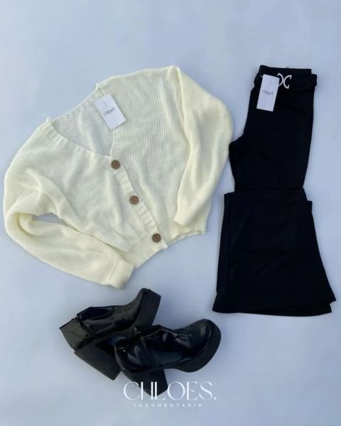 Cardigan y pantalón