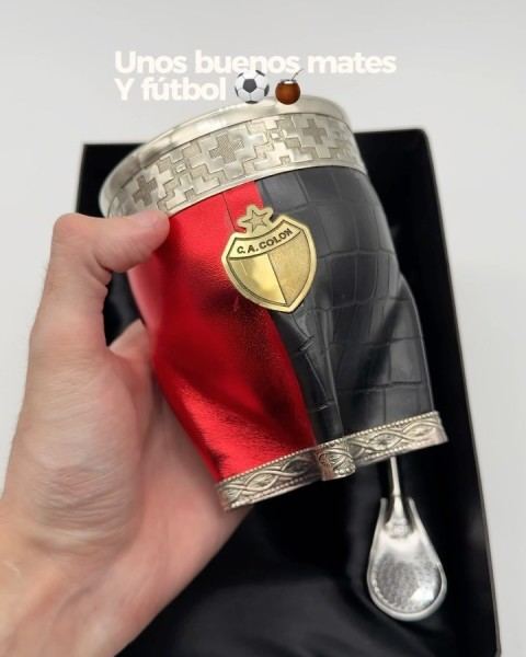 Mates de Colón y Unión (mate + bombilla + caja)