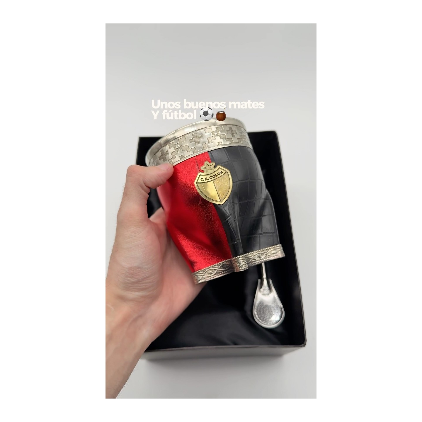Mates de Colón y Unión (mate + bombilla + caja)