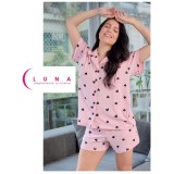 Pijamas largos y de corazones