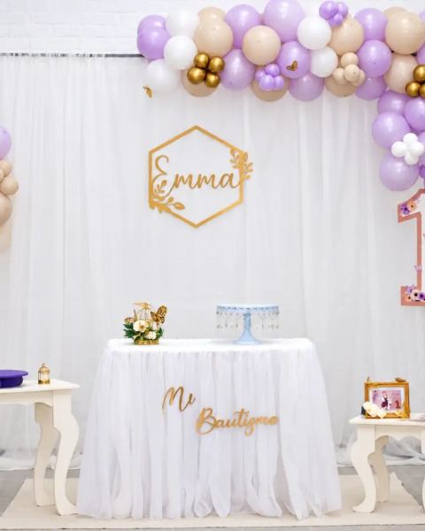 Decoración para bautismos y primeros cumpleaños