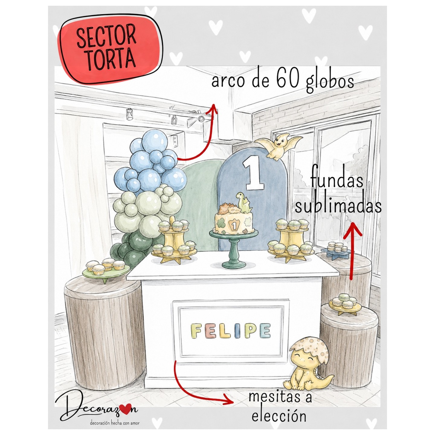 Centros de mesa y detalles personalizados