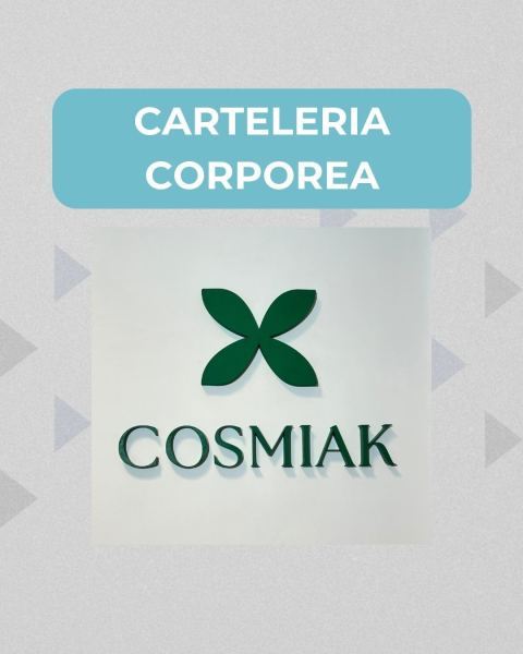 Carteles corpóreos en polyfan