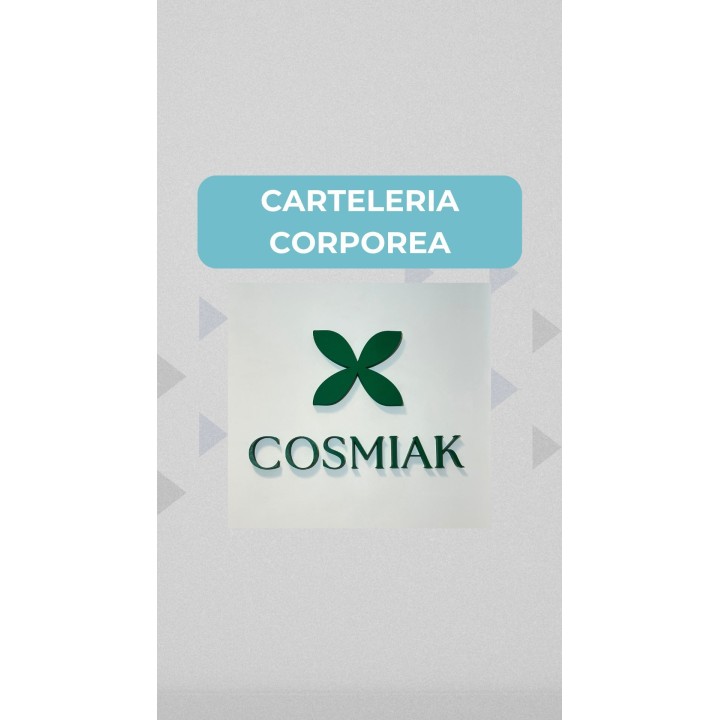 Carteles corpóreos en polyfan