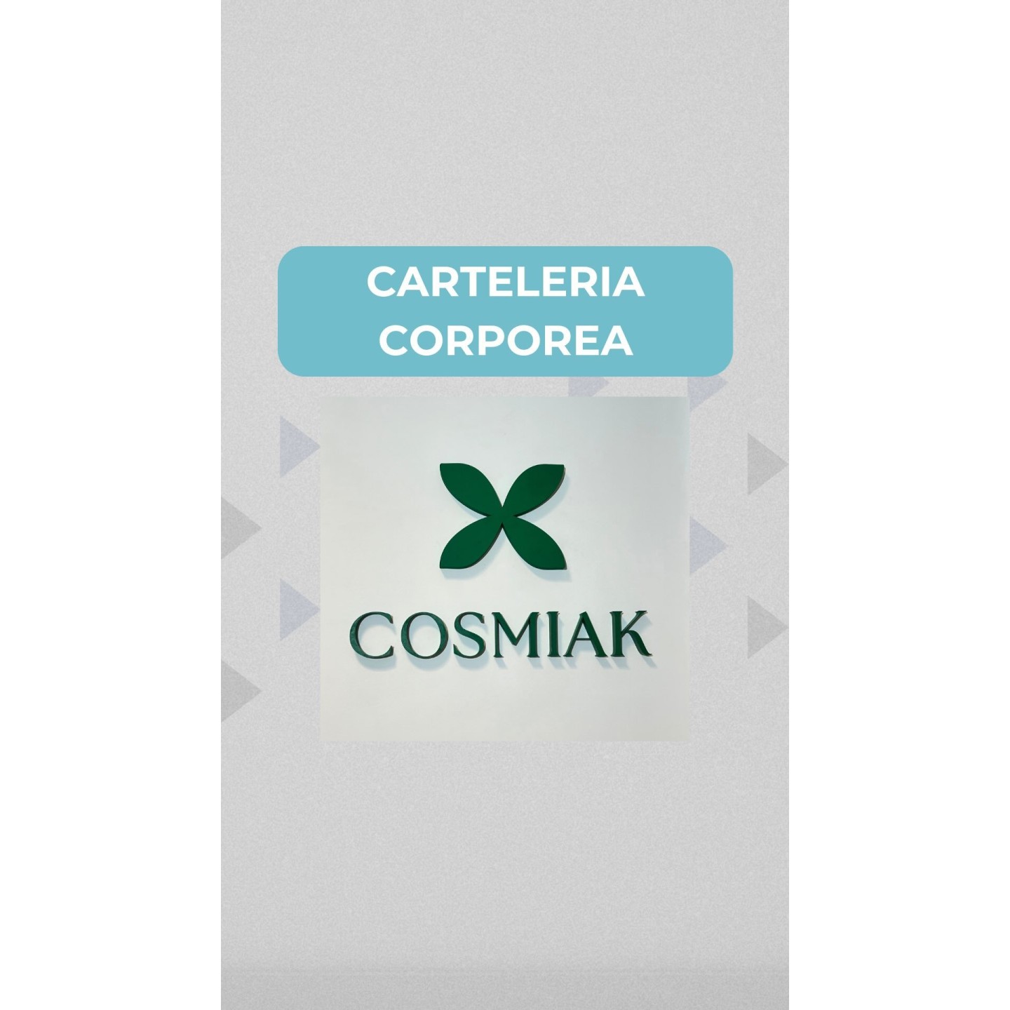 Carteles corpóreos en polyfan
