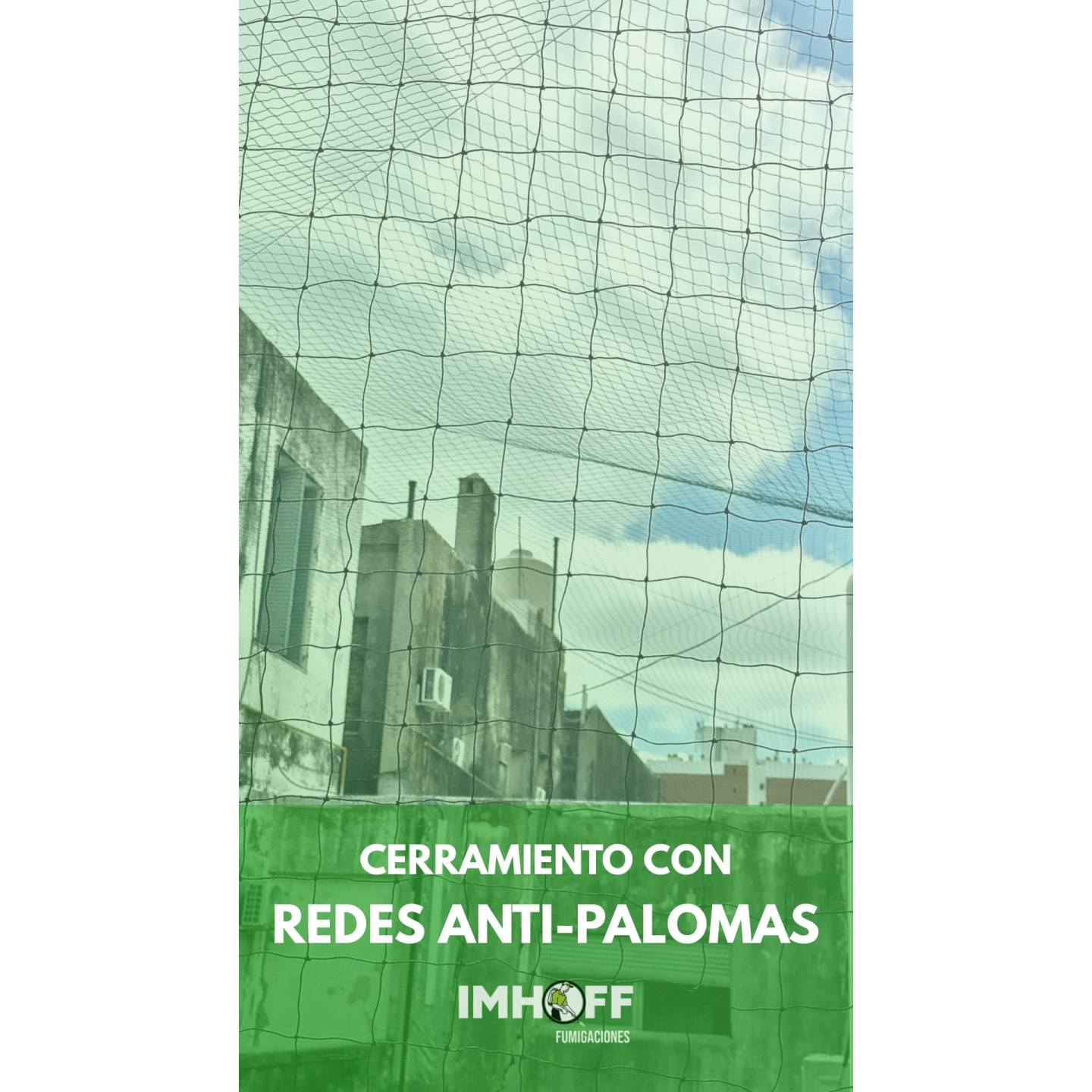 Colocación de redes antipalomas