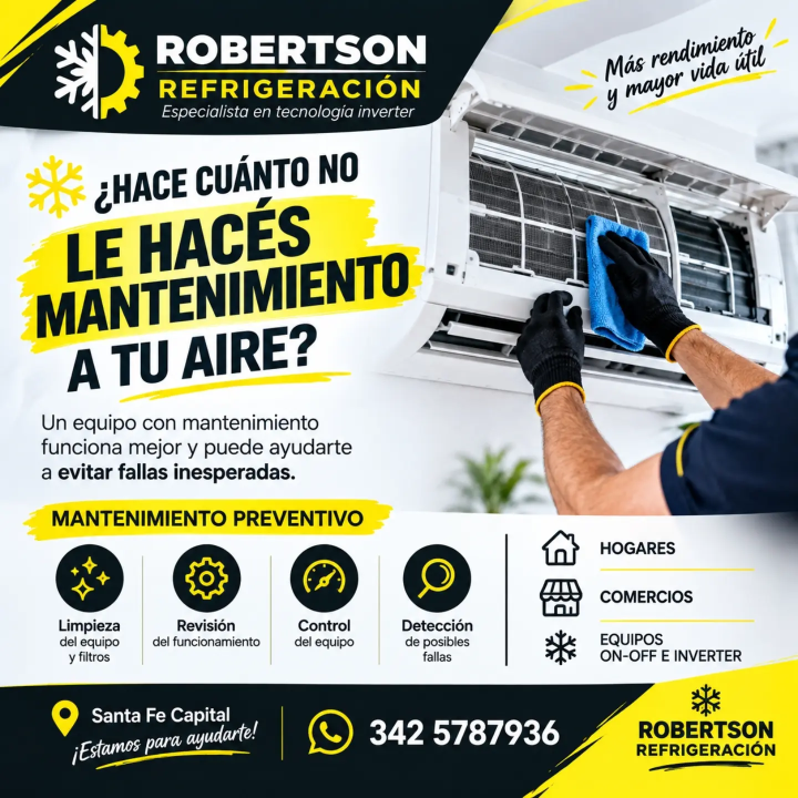Mantenimiento de aires acondicionados
