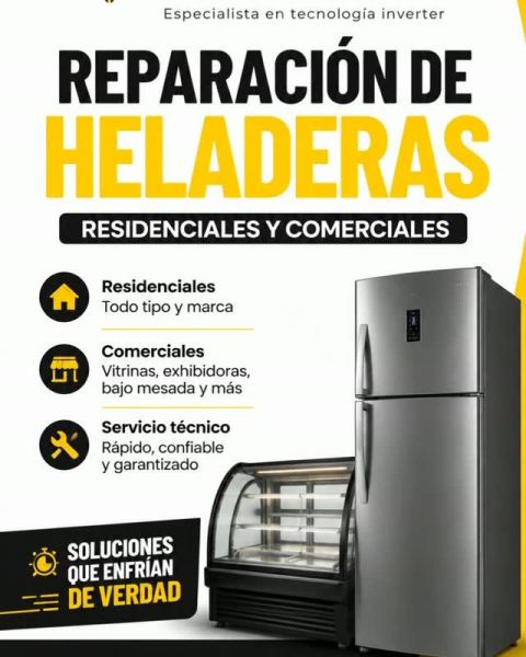 Servicio técnico de heladeras y freezers
