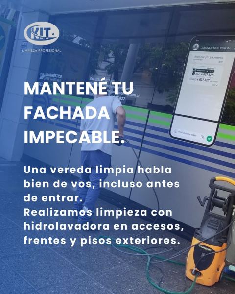 Hidrolavado de frentes y exteriores