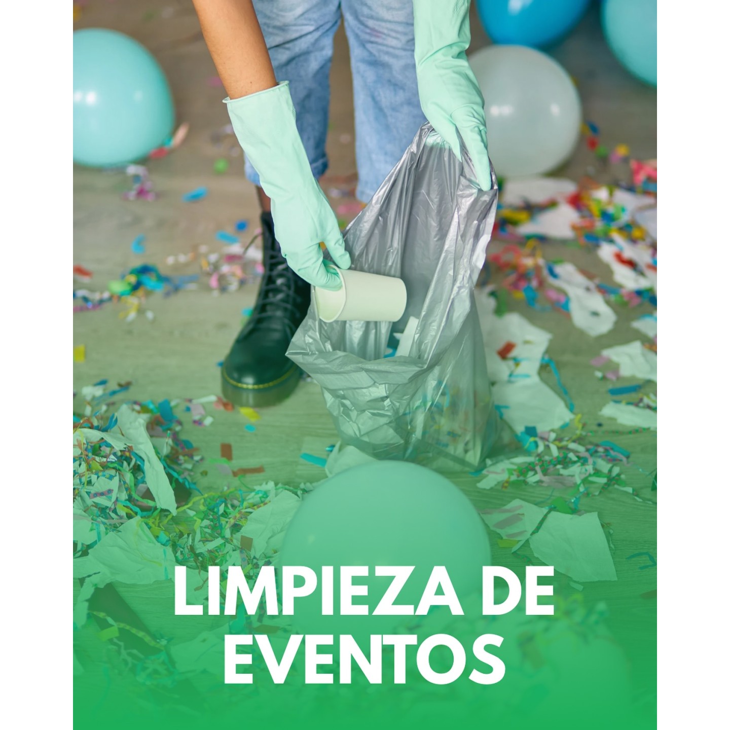 Limpieza para eventos