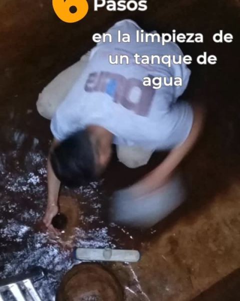 Desinfección de tanques de agua