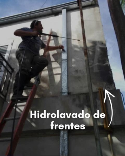Hidrolavado de frentes