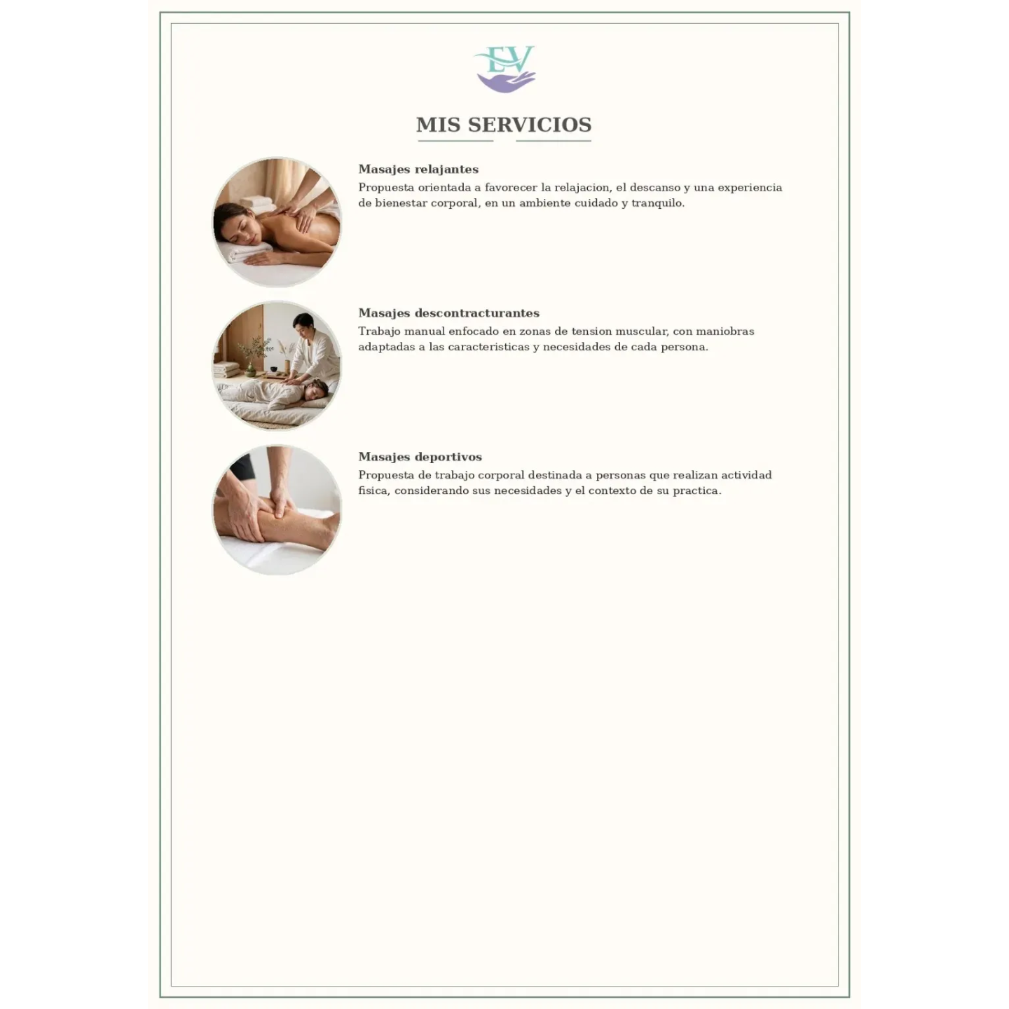 Masajes Descontracturantes