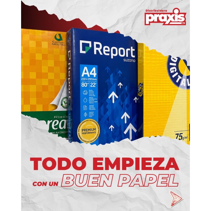 Resmas de papel obra blanco y color