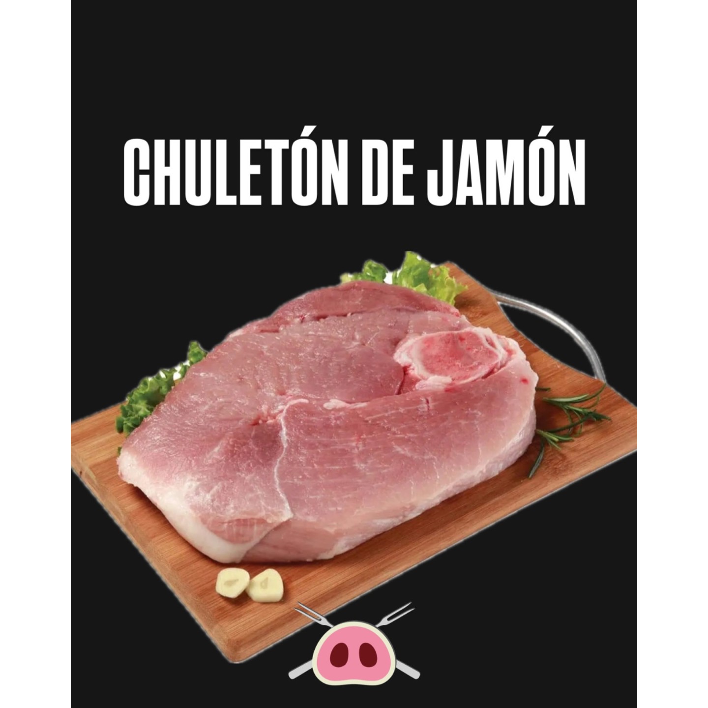 Chuletón de jamón de cerdo