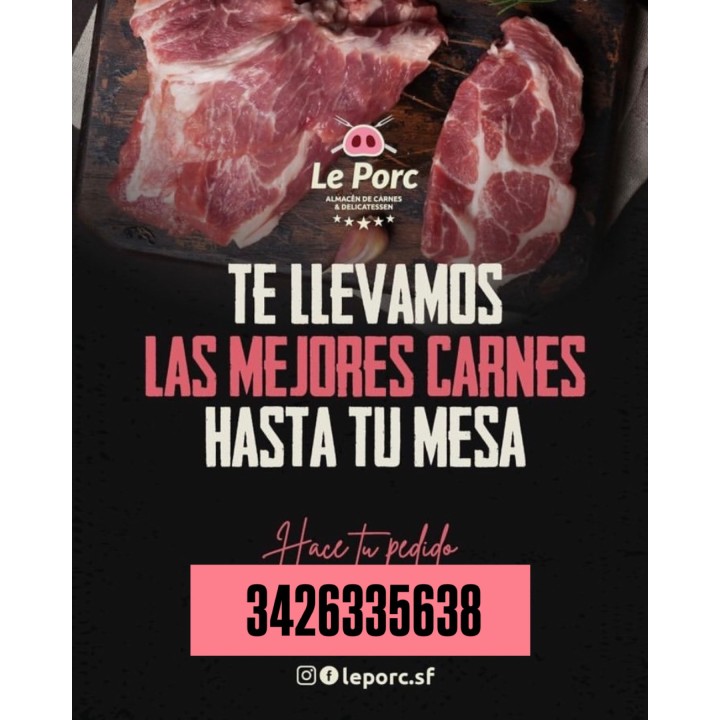 Venta mayorista de carnes para comercios