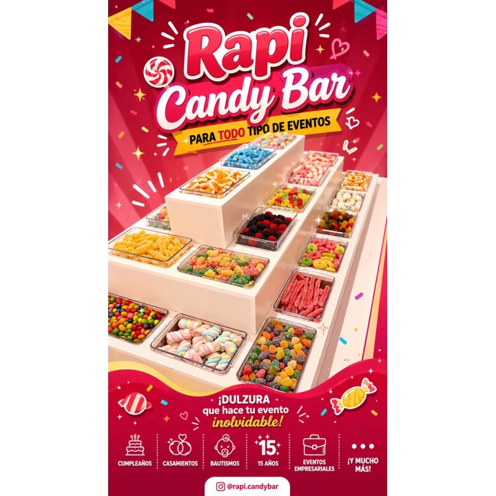 Rapi Candy Bar para eventos