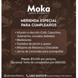 Merienda especial para cumpleaños