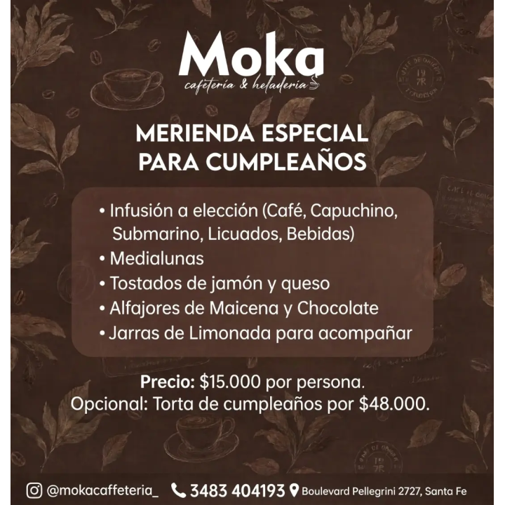 Merienda especial para cumpleaños