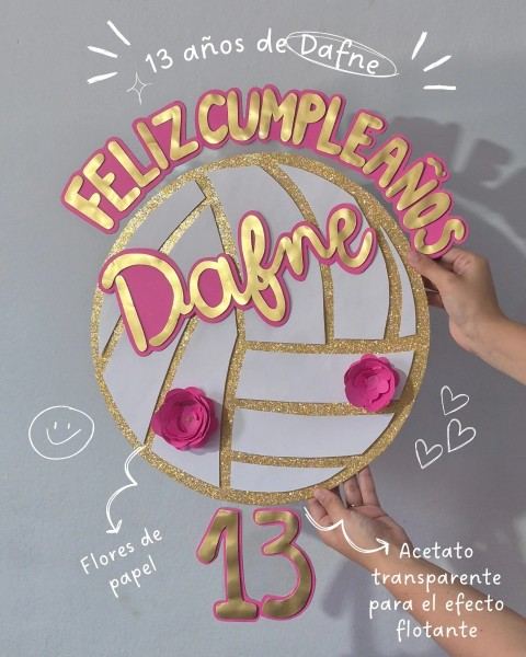 Decoración personalizada para cumpleaños
