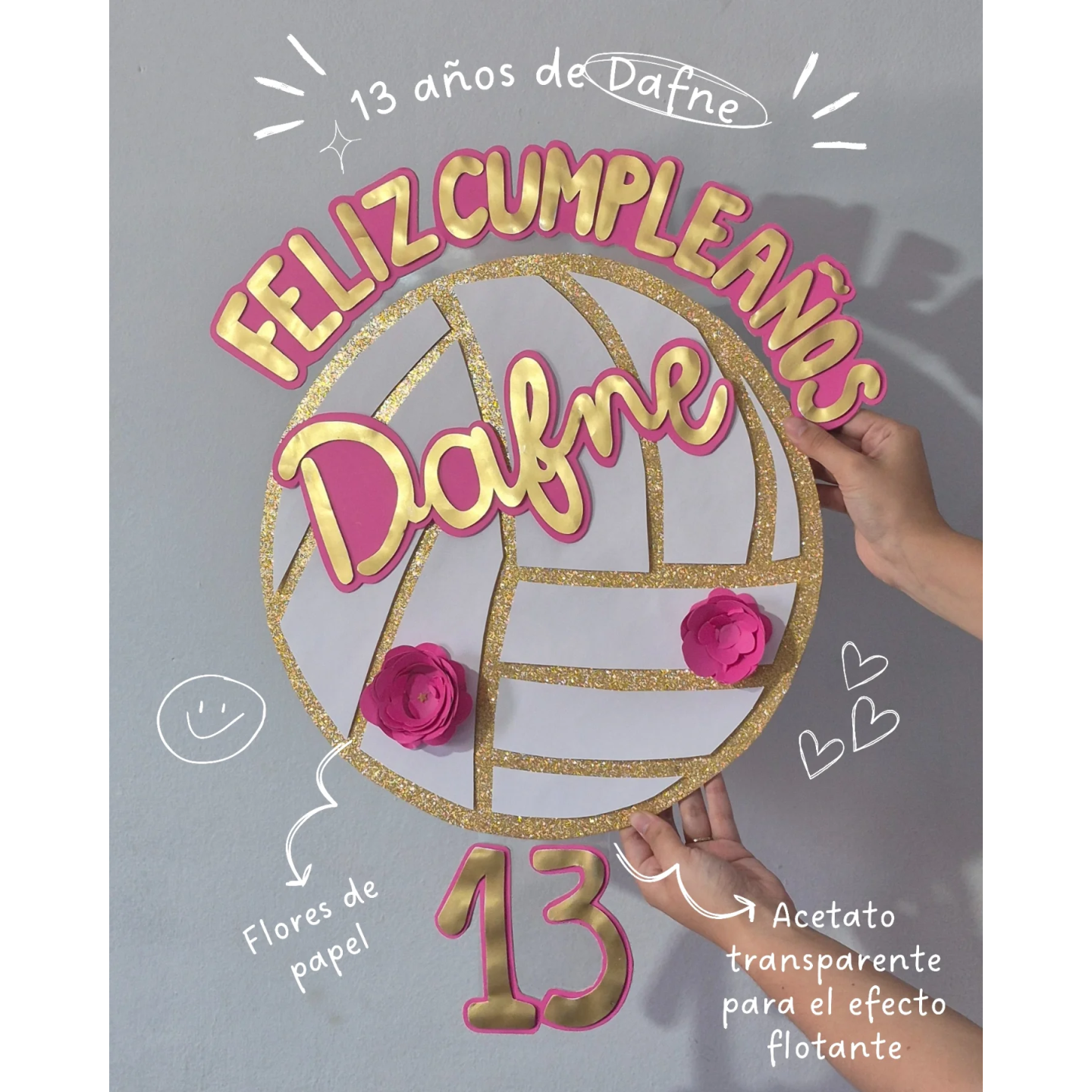 Decoración personalizada para cumpleaños