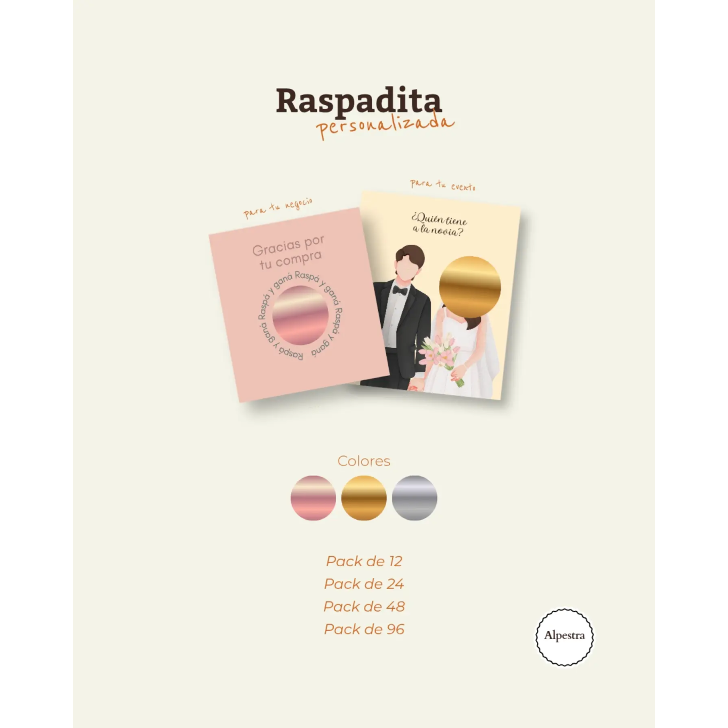 Raspaditas personalizadas