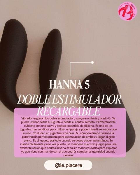 Hanna 5, doble estimulador recargable