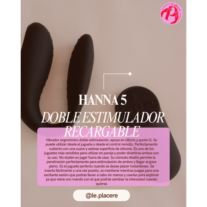 Hanna 5, doble estimulador recargable