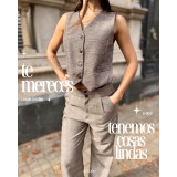 Conjunto sastrero: chaleco y pantalón