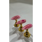 Uñas esculpidas en acrílico y nail art